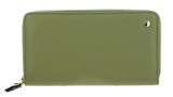 abro Leather Dalia Zip Wallet Oliv