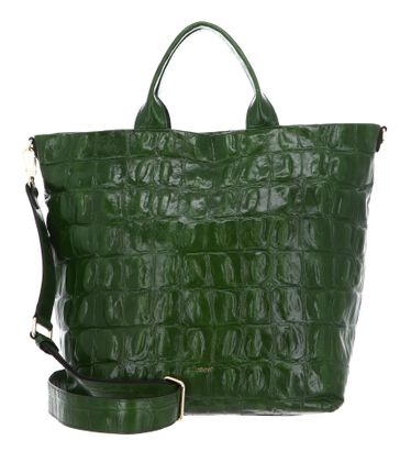 abro Leather Primitivo Shopper Kaia Big L Green