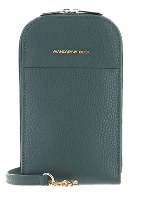 MANDARINA DUCK Mellow Leather Phone Crossbody Bag Dark Forest