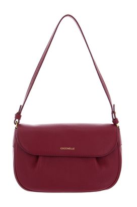 COCCINELLE Coccinelle Buff Mini Bag Grained Leather Garnet Red