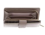 COCCINELLE Metallic Soft Mini Wallet Grained Leather Warm Taupe