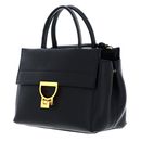 COCCINELLE Arlettis Signature Handbag Grained Leather Noir COCCINELLE Arlettis Signature Handbag Grained Leather Noir
