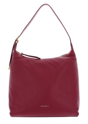 COCCINELLE Coccinelle Gleen Handbag Grained Leather Garnet Red