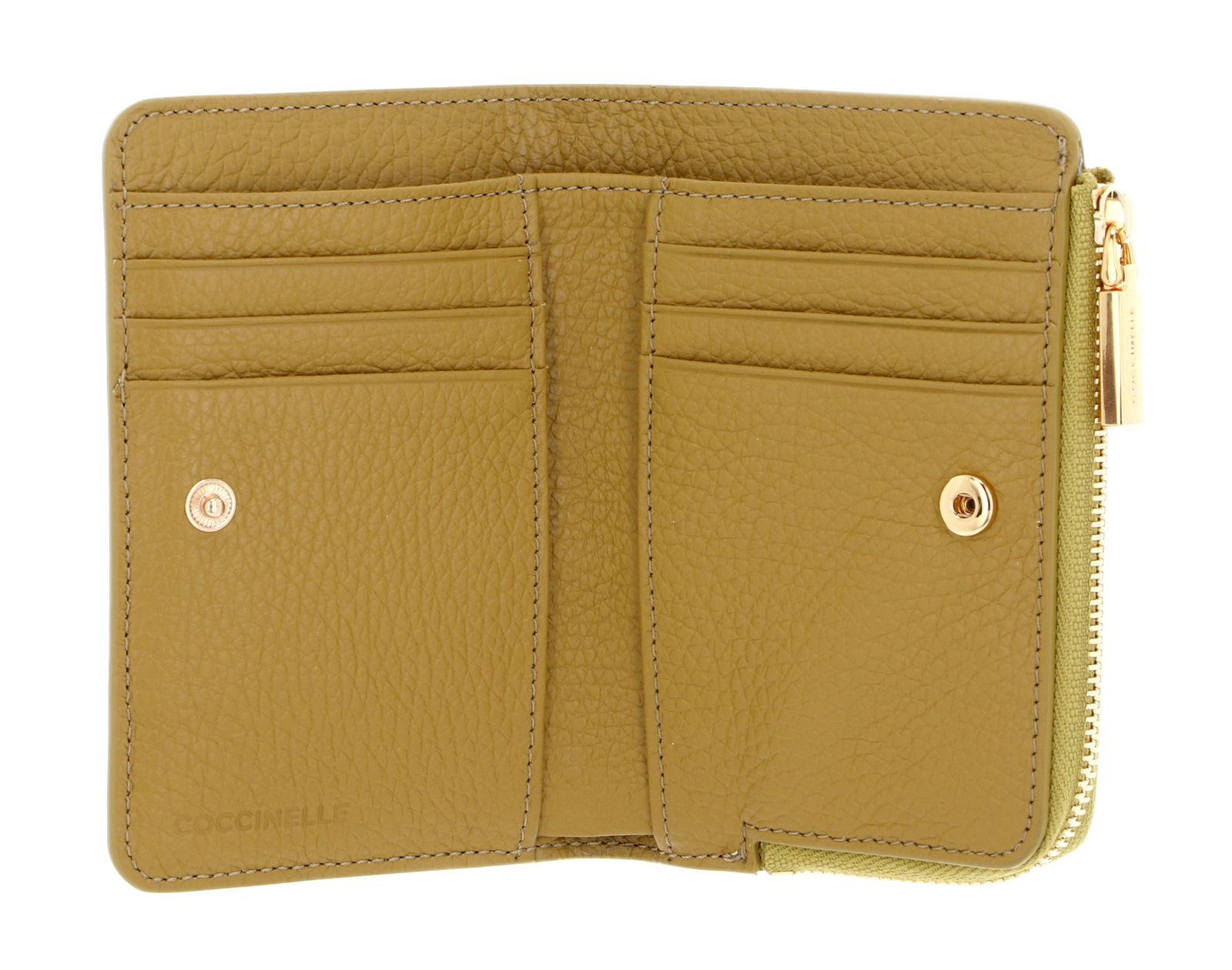 COCCINELLE purse Myrine Wallet Grained Leather Citronella Buy