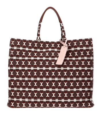 COCCINELLE Never Without Bag Jacquar Handbag Mul. Warm T / Brule