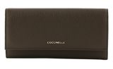 COCCINELLE Metallic Soft Wallet Coffee