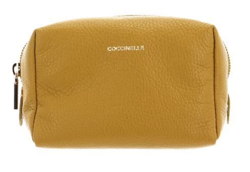 COCCINELLE Trousse Tris Travel Citro / Butt / Coff