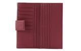 COCCINELLE Metallic Soft Wallet Garnet Red