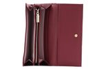 COCCINELLE Metallic Soft Wallet Garnet Red