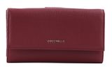 COCCINELLE Metallic Soft Wallet Garnet Red
