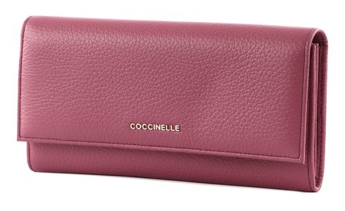 COCCINELLE Metallic Soft Wallet Pulp Pink