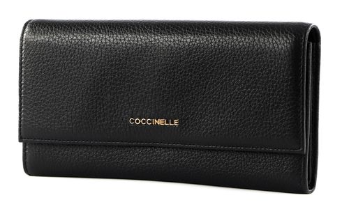 COCCINELLE Metallic Soft Wallet Noir