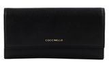 COCCINELLE Metallic Soft Wallet Noir COCCINELLE Metallic Soft Wallet Noir