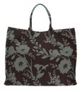 COCCINELLE Never Without B. Flow. Jacq Handbag Flower Mul. Coff / K. Gree