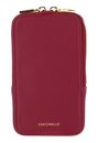 COCCINELLE Flor Hi-Tech Phone Bag Garnet Red COCCINELLE Flor Hi-Tech Phone Bag Garnet Red