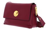 COCCINELLE Liya Signature Handbag Grained Leather Garnet Red COCCINELLE Liya Signature Handbag Grained Leather Garnet Red