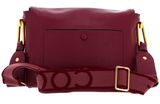 COCCINELLE Liya Signature Handbag Grained Leather Garnet Red COCCINELLE Liya Signature Handbag Grained Leather Garnet Red