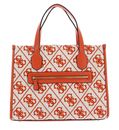 GUESS Silvana 2 Compartment Tote Orange Logo