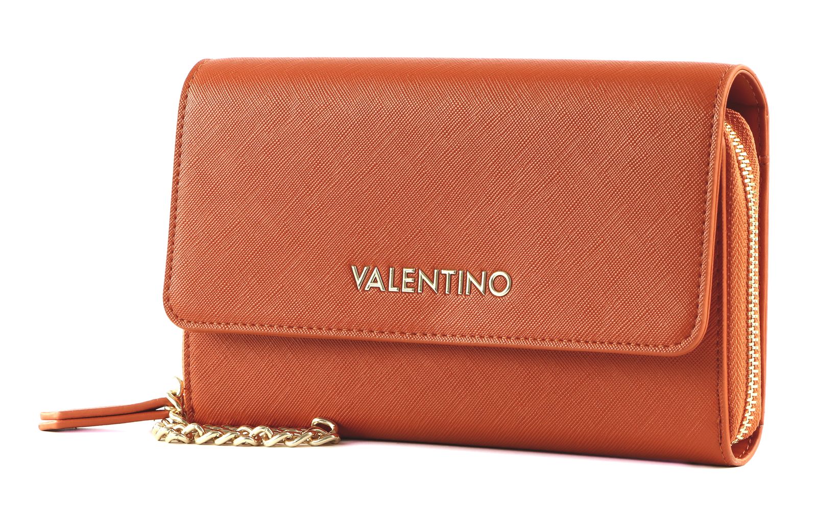 VALENTINO Zero Re Wallet With Shoulder Strap Arancio | Buy bags