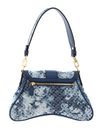 GUESS Belle Vintage Flap Shoulder Bag Denim Logo GUESS Belle Vintage Flap Shoulder Bag Denim Logo