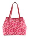 GUESS Vikky Tote Magenta Logo GUESS Vikky Tote Magenta Logo