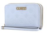 GUESS Geva SLG Medium Zip Around Wallet Ice Blue Logo