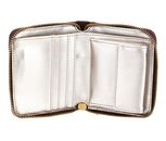 GUESS Lisbet SLG Small Zip Around Wallet Mahogany