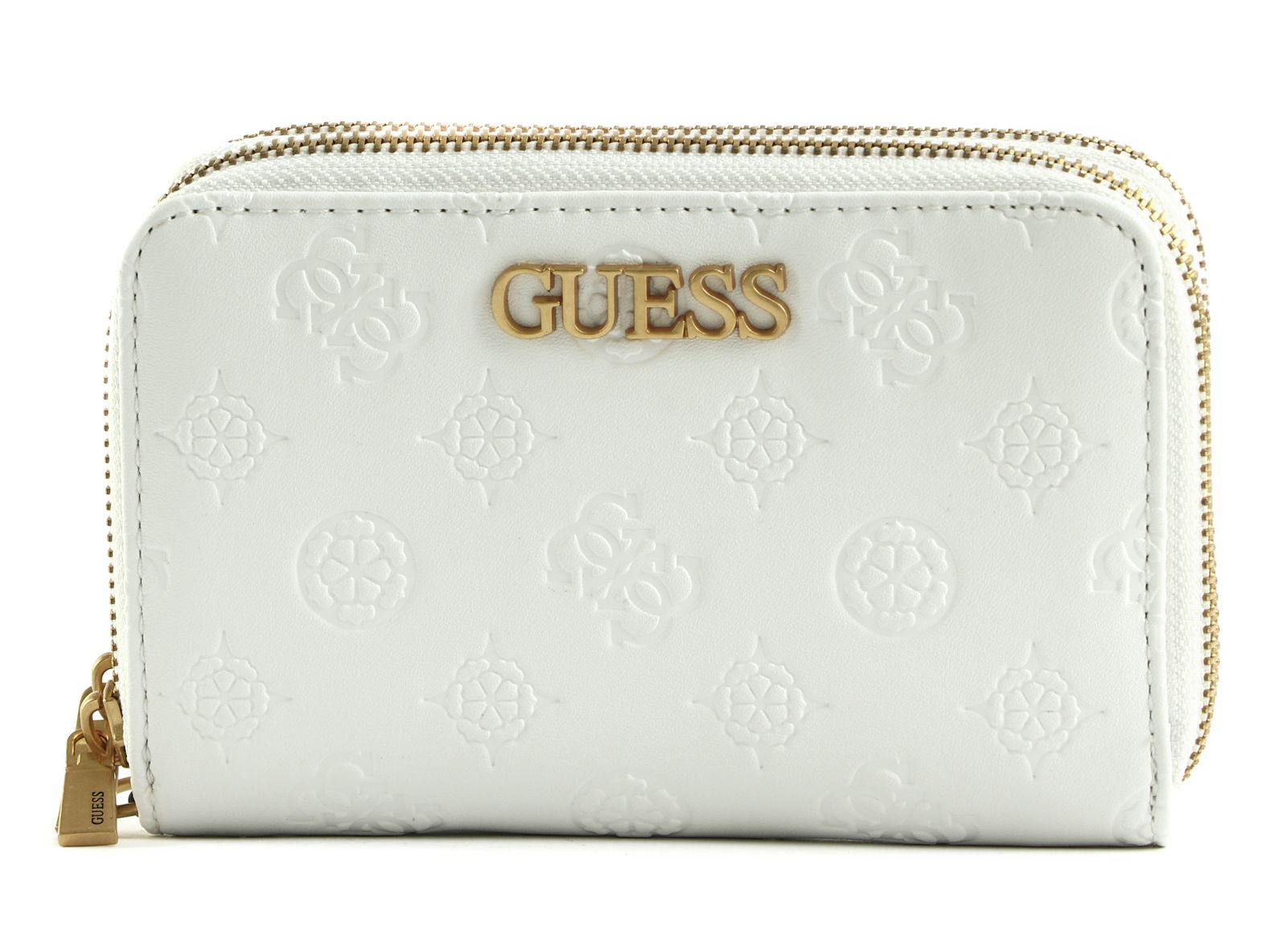 GUESS purse Geva SLG Medium Zip Around Wallet White Logo Buy bags