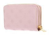 GUESS Geva SLG Medium Zip Around Wallet Rose Logo GUESS Geva SLG Medium Zip Around Wallet Rose Logo
