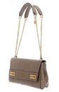 GUESS Katey Flap Shoulder Bag Dark Taupe