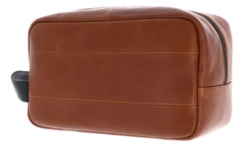 LEONHARD HEYDEN Hamburg Washbag Cognac