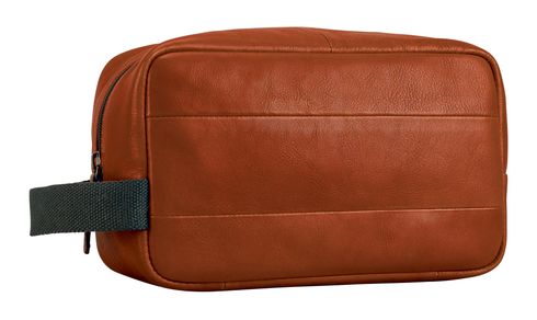 LEONHARD HEYDEN Hamburg Washbag Cognac