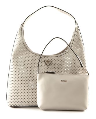 GUESS Vikky Hobo Bag Stone