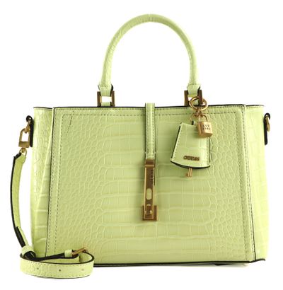 GUESS James Girlfriend Satchel Bag Light Lime