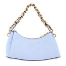 GUESS Geva Three Compartment Shoulder Bag Ice Blue Logo
