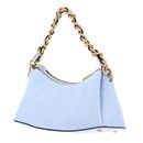 GUESS Geva Three Compartment Shoulder Bag Ice Blue Logo