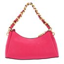 GUESS Geva Three Compartment Shoulder Bag Magenta Logo GUESS Geva Three Compartment Shoulder Bag Magenta Logo