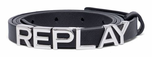 REPLAY Logo Belt W85 Black