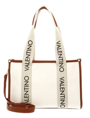 VALENTINO Candle Shopping Bag Naturale / Cuoio
