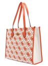 GUESS Silvana Girlfriend Tote Orange Logo GUESS Silvana Girlfriend Tote Orange Logo