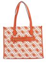 GUESS Silvana Girlfriend Tote Orange Logo GUESS Silvana Girlfriend Tote Orange Logo