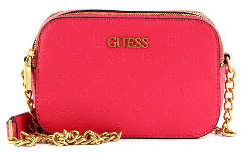 GUESS Geva Crossbody Camera Bag Magenta Logo