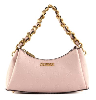 GUESS Geva Three Compartment Shoulder Bag Rose Logo