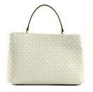 GUESS Lisbet Woven Handbag Stone GUESS Lisbet Woven Handbag Stone
