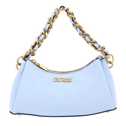 GUESS Geva Three Compartment Shoulder Bag Ice Blue Logo Buy bags purses accessories online modeherz