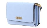GUESS Geva Three Compartment Organizer Bag Ice Blue Logo