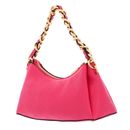 GUESS Geva Three Compartment Shoulder Bag Magenta Logo