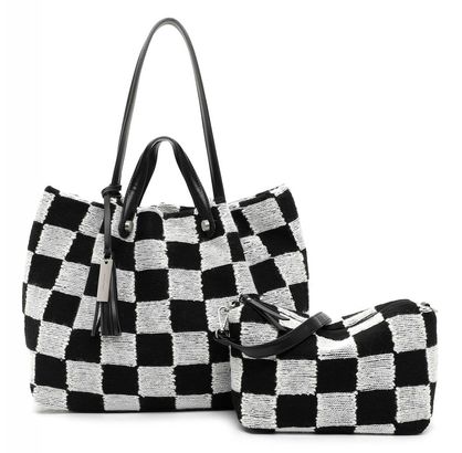 SURI FREY July City Shopper L Black / White