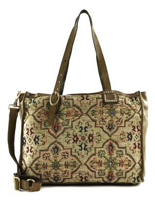 CAMPOMAGGI Shopping Bag Bianco + T / V. Militare