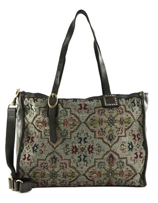 CAMPOMAGGI Shopping Bag Bianco + T / Grigio